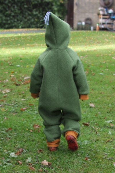 Preview: gekochte Wolle - Wollstoff - heugrün - 604